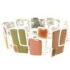 [H0839] - Brown Green 'Coloring' Designer Bracelet