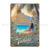 Tahiti Travel Metal Plaque Painting Character Pub Wall Decor Wall Mural Tin Sign Poster