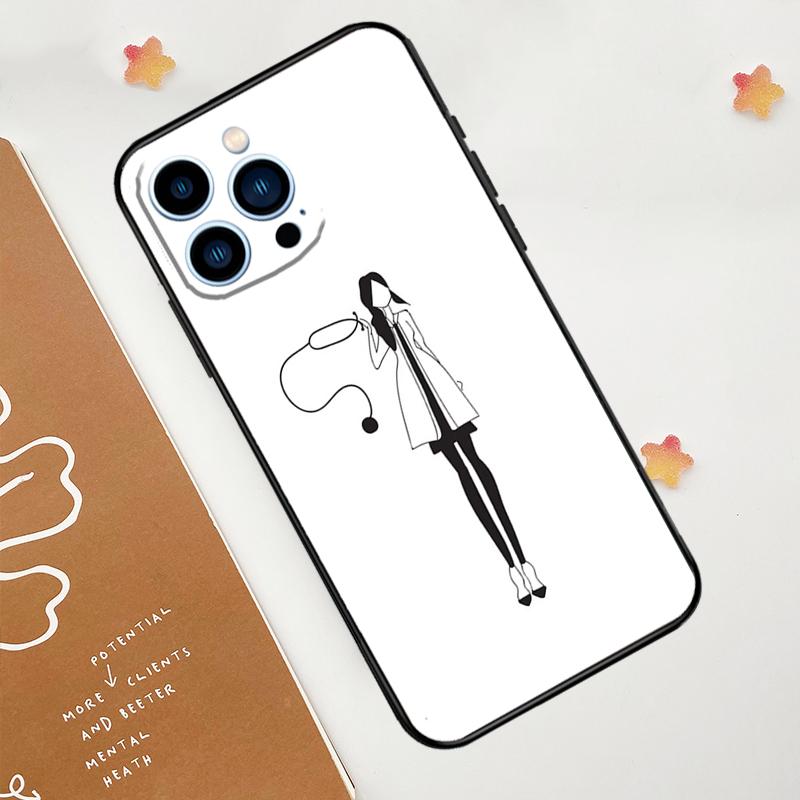 Чехол Nurse Medical Health Heart для iPhone 15 16 14 13 12 11 Pro Max Plus X XR XS Max 12 13 Mini с мягким бампером