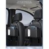 SEAMETAL PU Leather Car Seat Back Organizer Multi-functional Auto Seat Headrest Hanging Storage Bag With Tissue Box Drink Holder