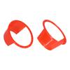 2pcs Car Speaker Waterproof Cover UltraThin Red Universal Antislip Protection Pad