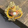 Zodiac Dragon Copper Brooch Trendy Men'S And Women'S High-End Suit Pin Brooch Autumn And Winter Coat Accessories Trendy