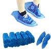 100Pcs Disposable Plastic Anti Slip Shoe Covers Cleaning Protective Overshoes