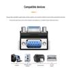 Baisende DB9 RS232 270-градусный Г-образный адаптер последовательного порта