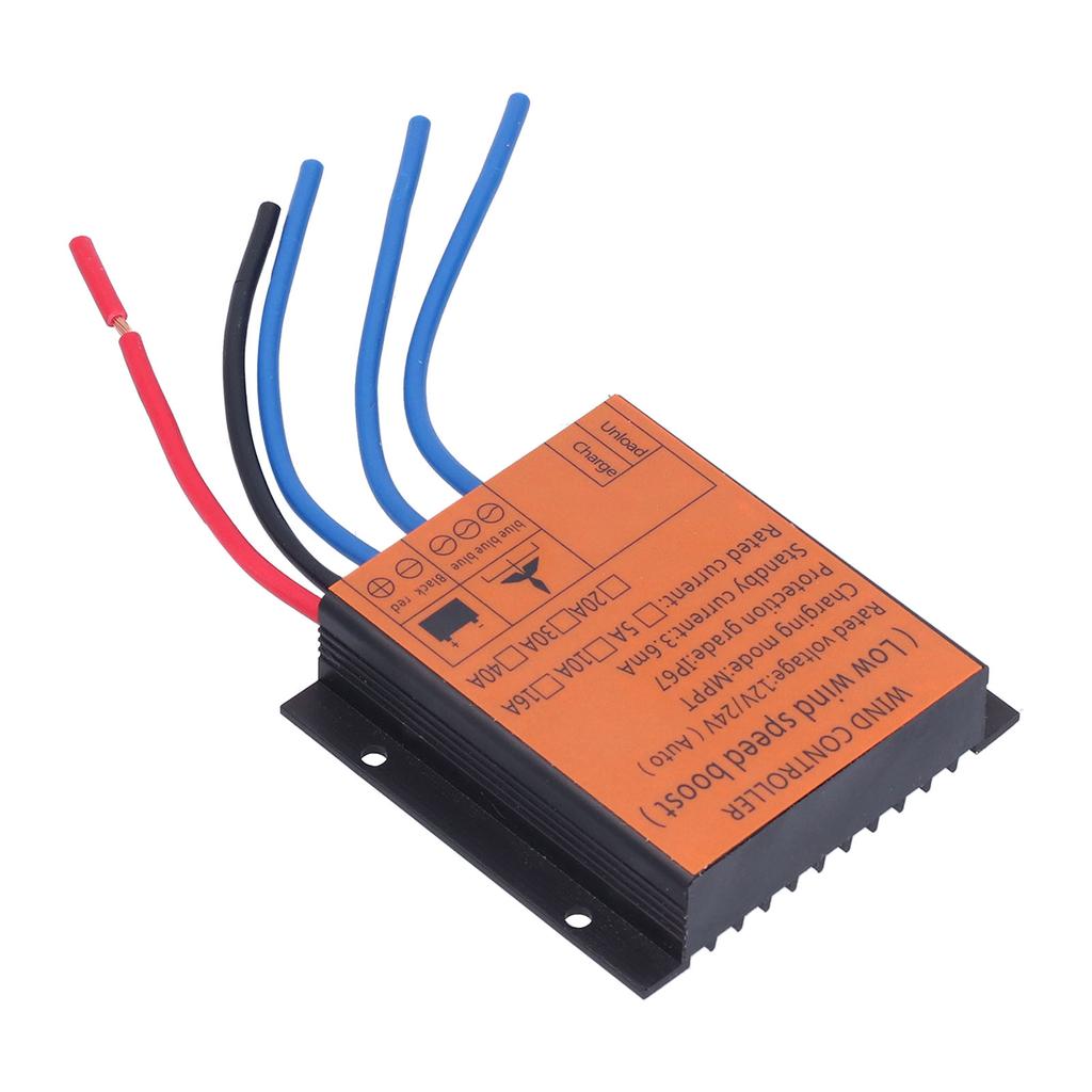 Контроллер ветряной турбины, низковольтный MPPT-регулятор заряда со светодиодной подсветкой 100 Вт?400 Вт 12 В 24 В 20 А