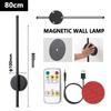 Rechargeable LED Wall Light Magnetic Attraction Wireless Sconces Remote Control Dimming Bedroom Bedside Mirror Hotel Indoor Lamp