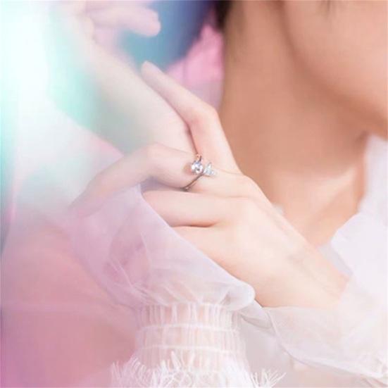 Женское кольцо креативной формы, нержавеющее кольцо с рыбьим хвостом для девочки