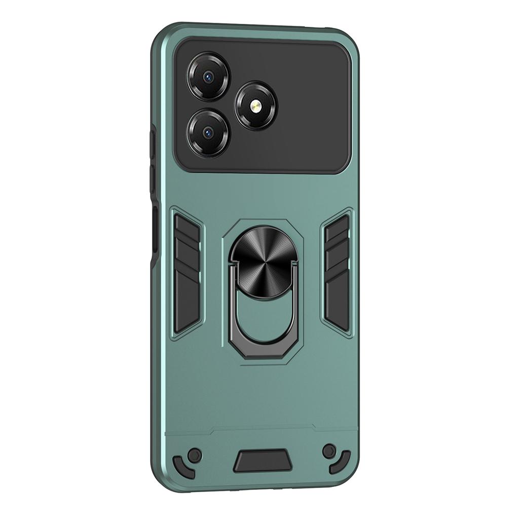 Для ZTE Blade A36 Чехол ПК+ТПУ Защита от падений Чехол для телефона с кольцом-подставкой