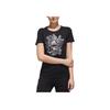 adidas Спортивный Повседневный Дышащий Топ с Коротким Рукавом Женский Черный DY8607