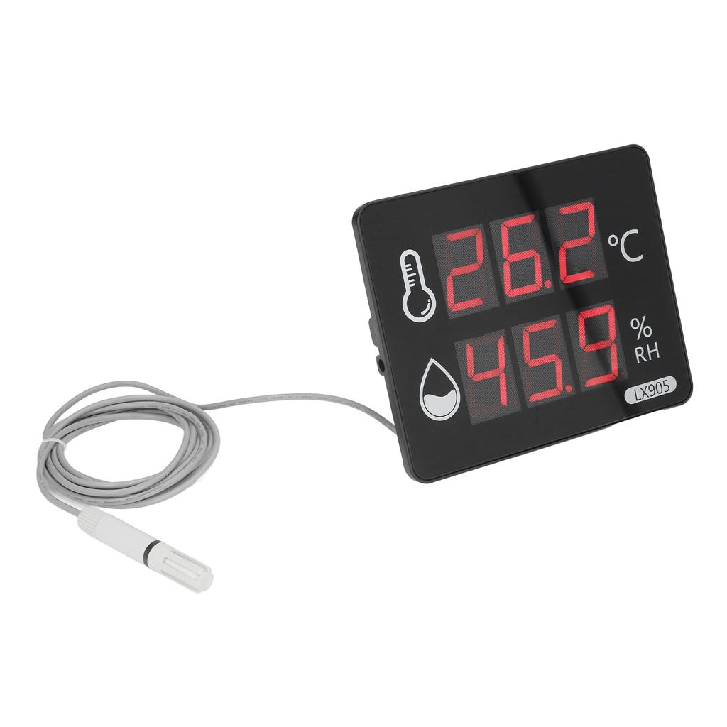 Датчик температуры и влажности, светодиодный цифровой монитор-индикатор, измеритель LX905‑C, монитор температуры и влажности, монитор качества воздуха