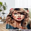 Taylor Swift Theme Printed Blanket - Perfect for Couch, Bed, Travel & Outdoor Use | Machine Washable, Cozy & Durable.