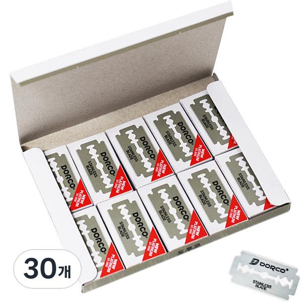 Двусторонние бритвенные лезвия Dorco Makeup, 30 шт., корейские бритвенные лезвия