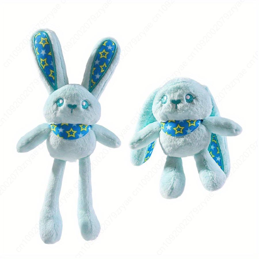 Youngsters Handheld Stick Plush Doll Toy, Adorable Plush Long-legged Rabbit Doll , Ideal Birthday/Christmas/Thanksgiving Gift