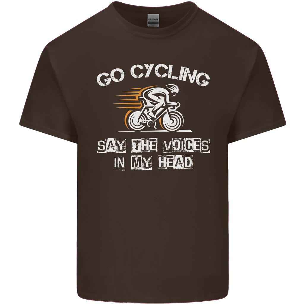 Go Cycling Say Voices in My Head Cyclist Unisexs Light Cotton TShirt
