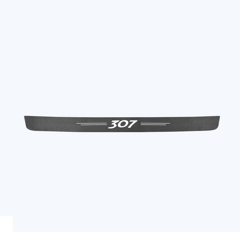 1 шт. автомобильный бампер из углеродного волокна, защита от царапин, наклейка для Peugeot 206 307 308 408 407 508 2008 5008 107