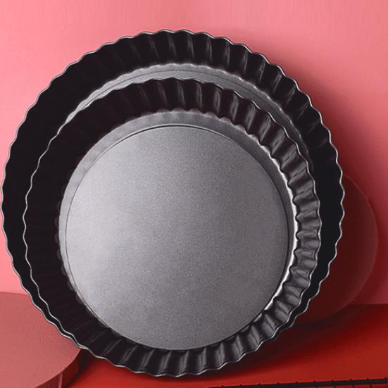 Форма для выпечки с антипригарным покрытием и съемным дном, волнистые края 6/8/10 дюймов, форма для пиццы, хлеба, кексов, пирогов, жаропрочные формы для пирогов