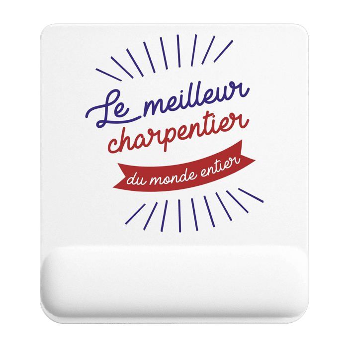 Tapis de souris - PLANETEE - Charpentier Meilleur monde - 22x18 cm - 3 mm - Polyester/Caoutchouc