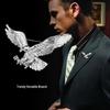 Retro Eagle Brooch: European & American Trendy Men's Pin