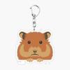 Грустный хомяк брелок брелки кольцо для аксессуаров сумка смешной кулон брелок ювелирные изделия фанаты подарки
