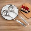 IMEEA Hot Pot Ladle Set, 31cm Long, with Ladle, Serving Spoon, and Slotted Ladle, Made of 18-8 Stainless Steel, Set of 2, Dishwasher Safe