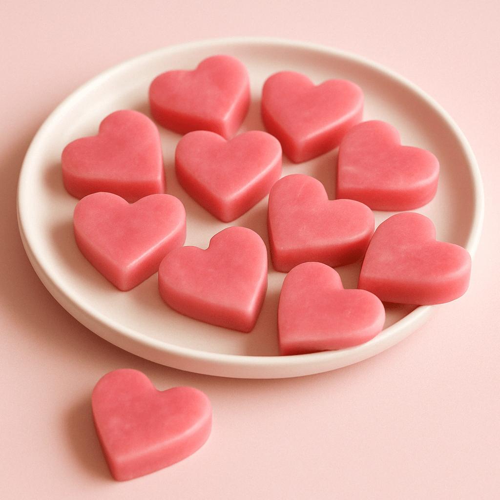 Guest Soaps Heart Shaped Wild Rose 10 Pack