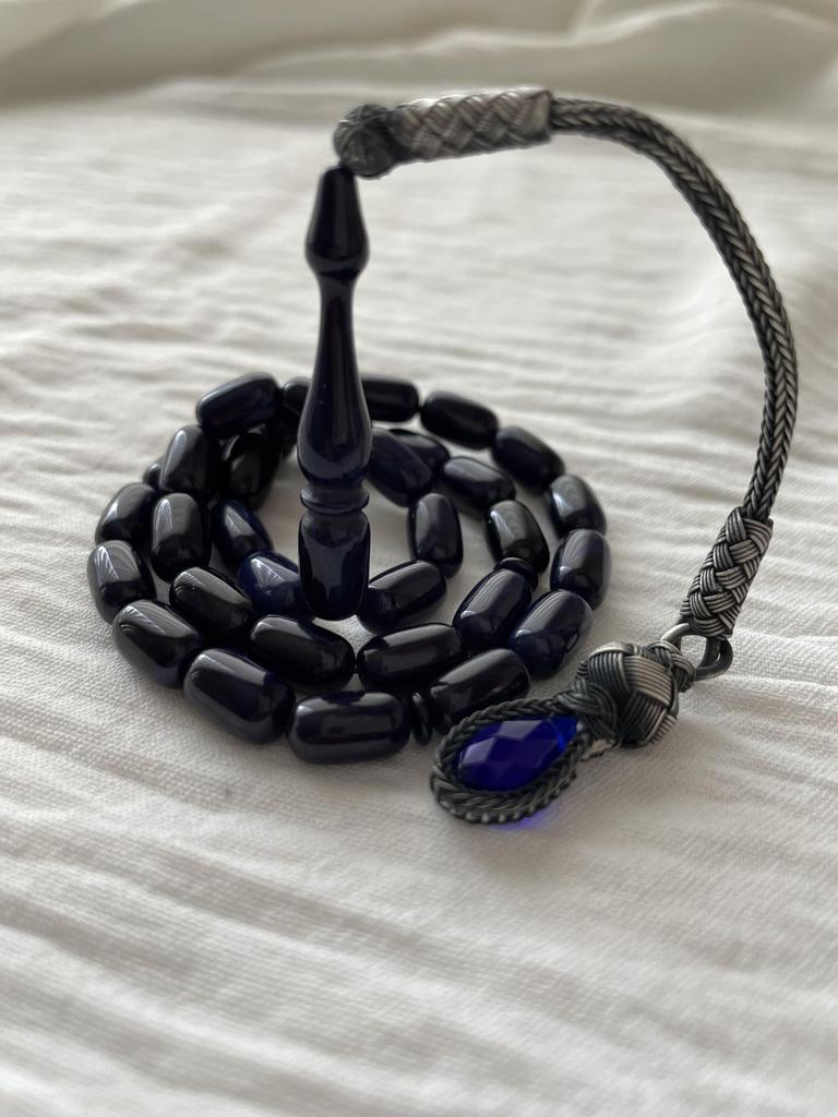 Огненные янтарные четки из стерлингового серебра 1000 пробы, кисточки Rosarii Teasbeh, четки, ювелирный аксессуар, подарок