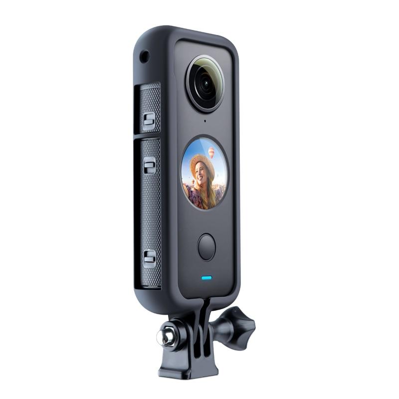 Для Insta360 ONE X2 защитный чехол-рамка с резьбовым отверстием 1/4 для камеры, адаптер для штатива, крепление для экшн-камеры Insta360 ONE X2, аксессуар