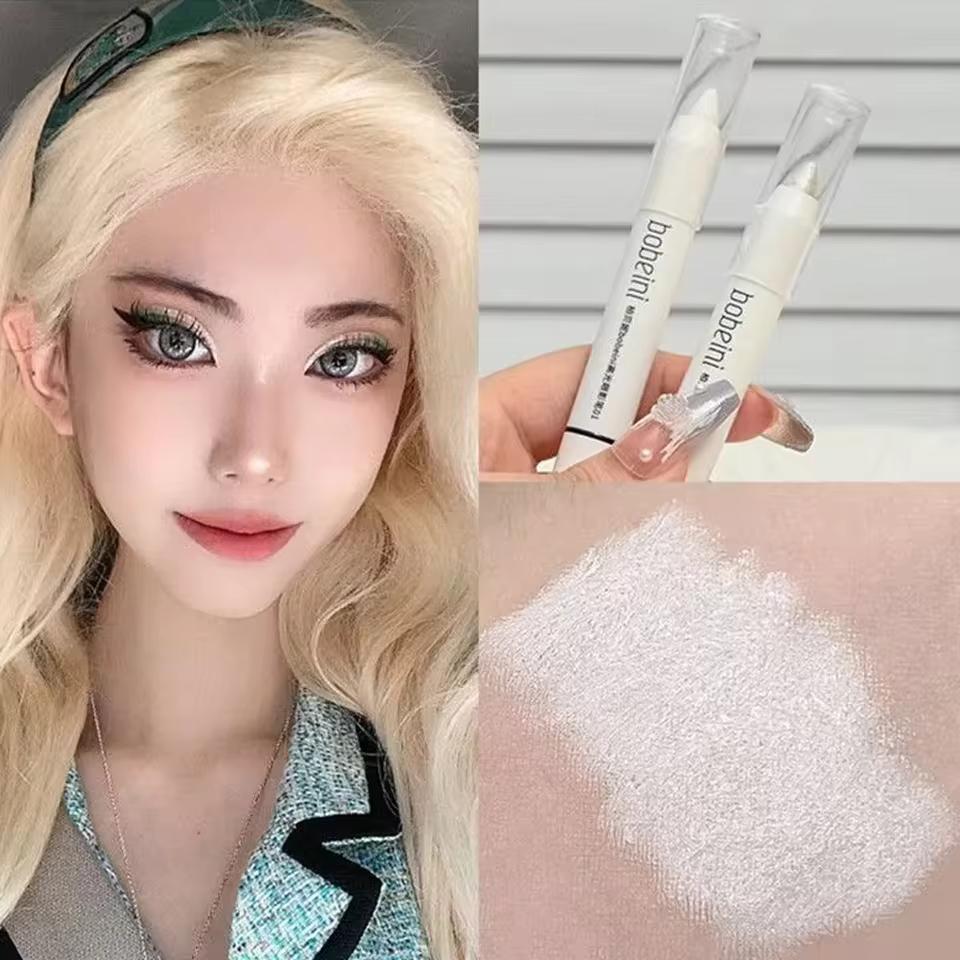 Pearlescent Matte Eyeshadow Stick White Eyeliner Lying Silkworm Highlighter Brightening Lasting Eye Makeup