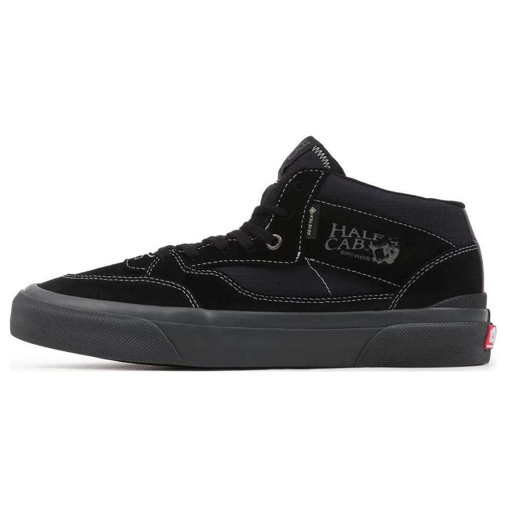Vans Half Cab 92 Gore-Tex Повседневные полувысокие кеды для скейтбординга Унисекс Кроссовки Черный VN0005V4BLK