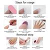 10Pcs 3D Floral Press-on Nails Thick Reusable Fake Nails with Gel Design