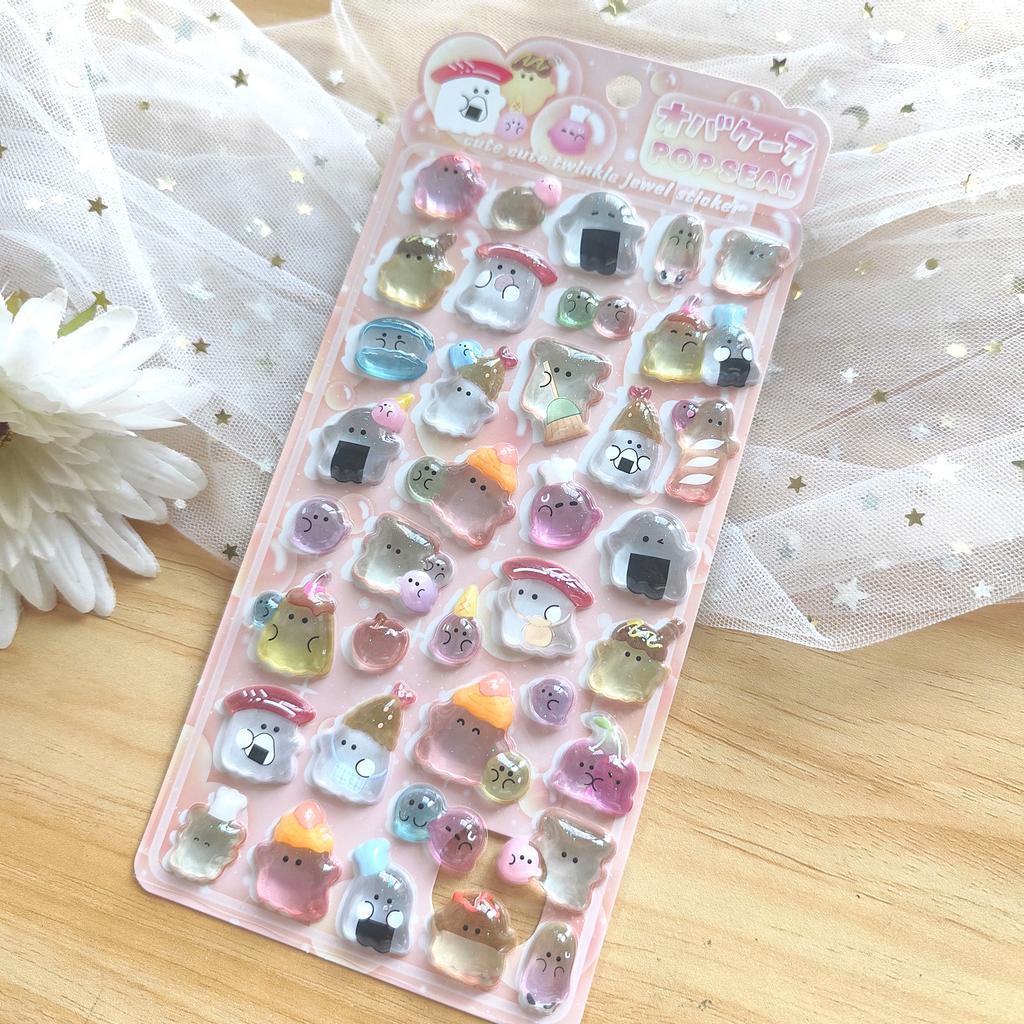 Новые мультяшные японские призраки 3D рельефные наклейки альбом DIY дневник милые канцелярские товары наклейки для кампуса