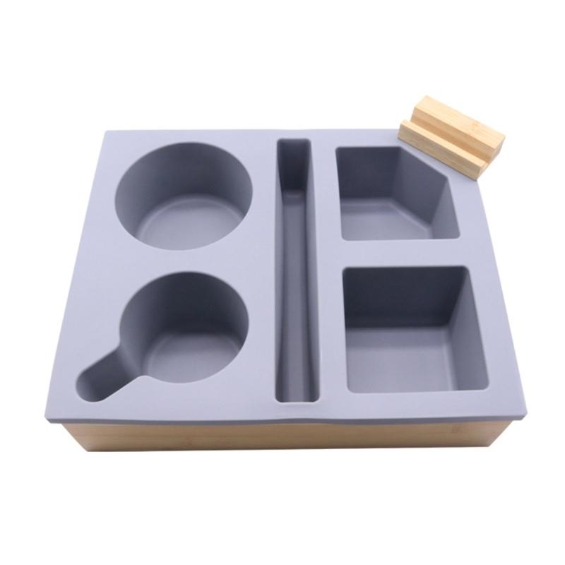 Multifunctional Silicone Organizer for Cups and Smartphones Practical Couch Cup Holder Tray for Snacks Beverages Rack