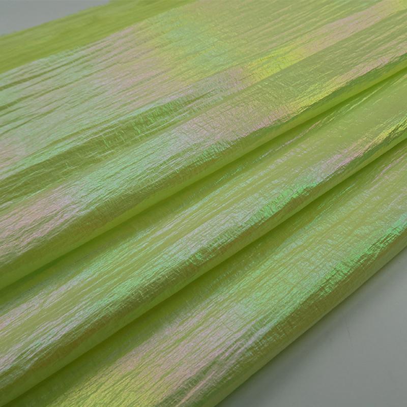 100*150 см нейлоновая перламутровая ткань водонепроницаемая пуховик лазерная симфония красочная градиентная ткань для шитья пуховиков