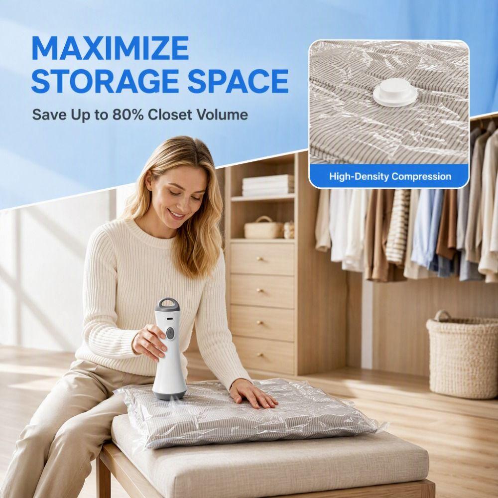 Wireless Electric Vacuum Pump Portable Compressed Bag Air Pump Vacuum Bag Pump Travel Use