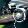 Автомобильный вентилятор 360° Вращающийся USB Выход воздуха Освещение Светодиодный Трехскоростной Мини-вентилятор Прибор