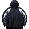Anta Баскетбольная серия Spliced Hooded молнии Logo Long Sleeve Loose Windbreaker Unisex Upper Clothing Black 172441603N-3