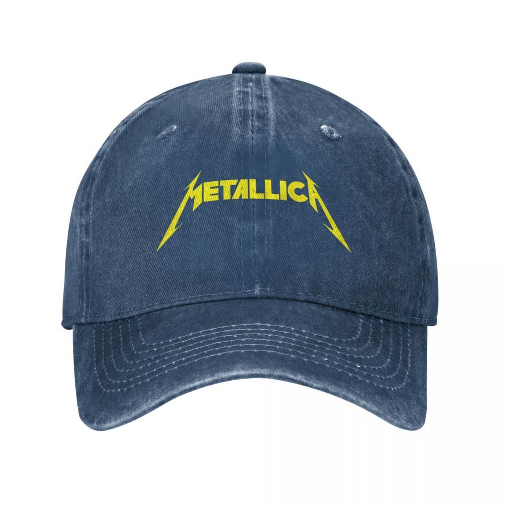 Кепки Metallicas, шляпы дальнобойщика с тяжелой металлической лентой, винтажная потертая потертая шляпа Snapback для женщин унисекс, регулируемая
