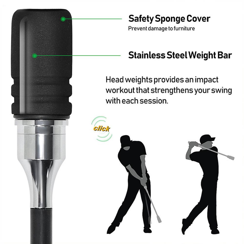 Right Handed Golf Swing Trainer Aid Golf Grip Trainer Golf Tempo Trainer Indoors Outdoors In The park Gym While Travelling
