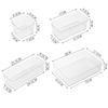 Transparent Box Storage Organizer Desk Plastic Container Drawer Organizer Table Jewelry Box Makeup Organizer Boxes