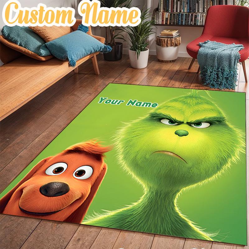 Custom Name Christmas Comfort Rug Office Rug Chair Mat Non Slip Carpet Rugs for Bedrooms Dining Room Living Room Home Decor gifts