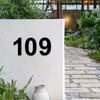 Decorative Address Numbers 3D House Number for Outside, Modern 0-9 Floating Numbers, Wall Mount Weather-proof Metal Sign Door, Mailbox,