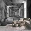 Modern Wallpaper 3d Dark Space Wall Mural Corridor Living Room Interior Background Wallpaper Wall Papers Home Decor