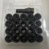 21 шт.  3 см Колесные гайки для автомобиля m12x1.25,  m12x1.5 (20 шт. Гайки колесные + 1 Ключ-тюнер)  Черные гайки-барашки m12x1.5 Кованая сталь