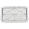 Compartment Access Hatch Plate White Inspection Yacht Cover RV Ship Part White Plastic Watertight Marine Boat Caravan Deck 23.86x13.90""