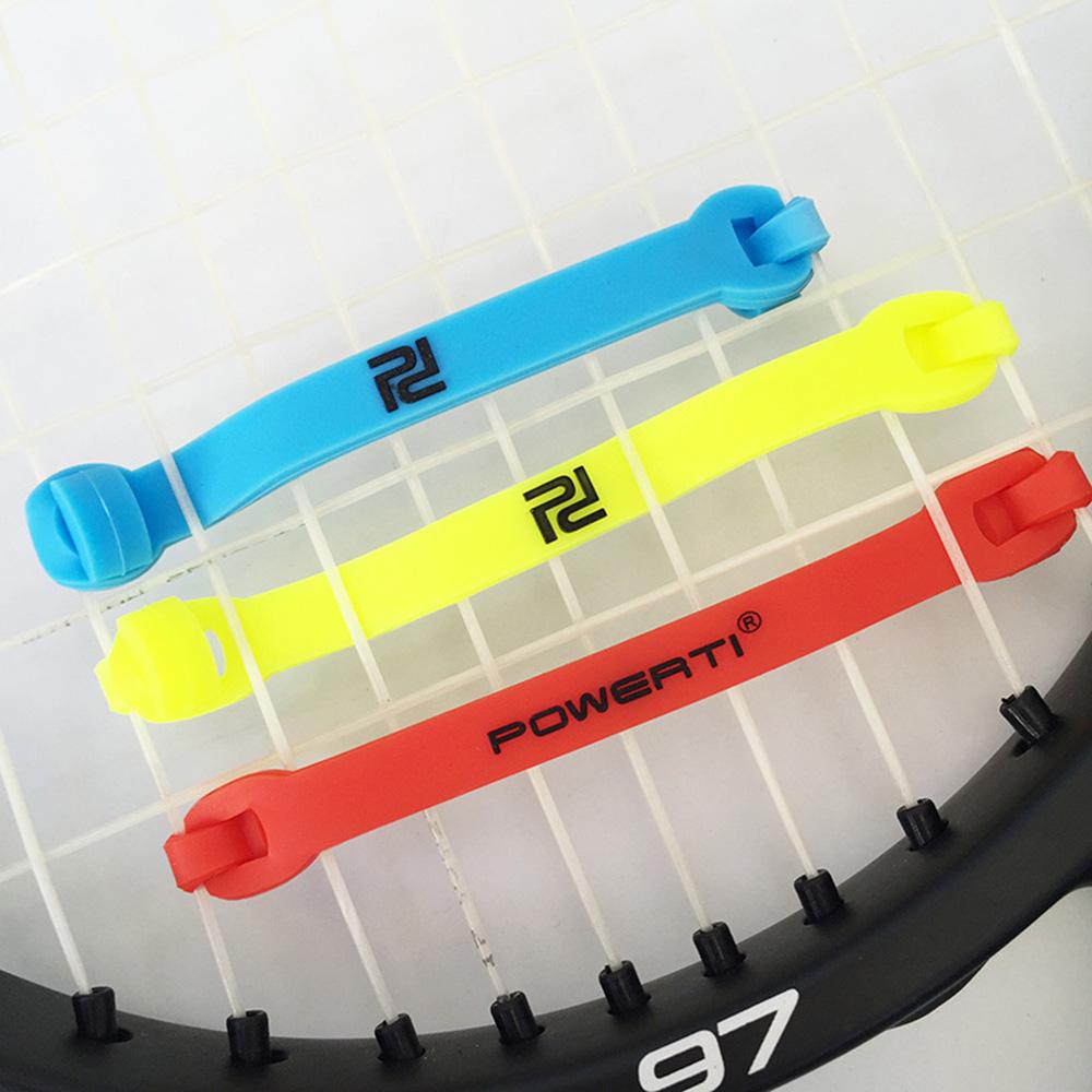 10Pcs Elastic Tennis Racket Damper Silicone Straps Tennis Racket Vibration Absorbing Shock Reducing Strips