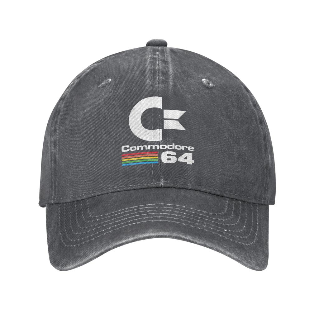 Commodore 64 Denim Fabric Cap Casual Baseball Caps Adjustable Hat Summer Unisex Baseball Hats