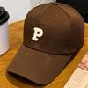 Мужская летняя бейсболка с вышивкой буквы P для защиты от солнца, дышащая