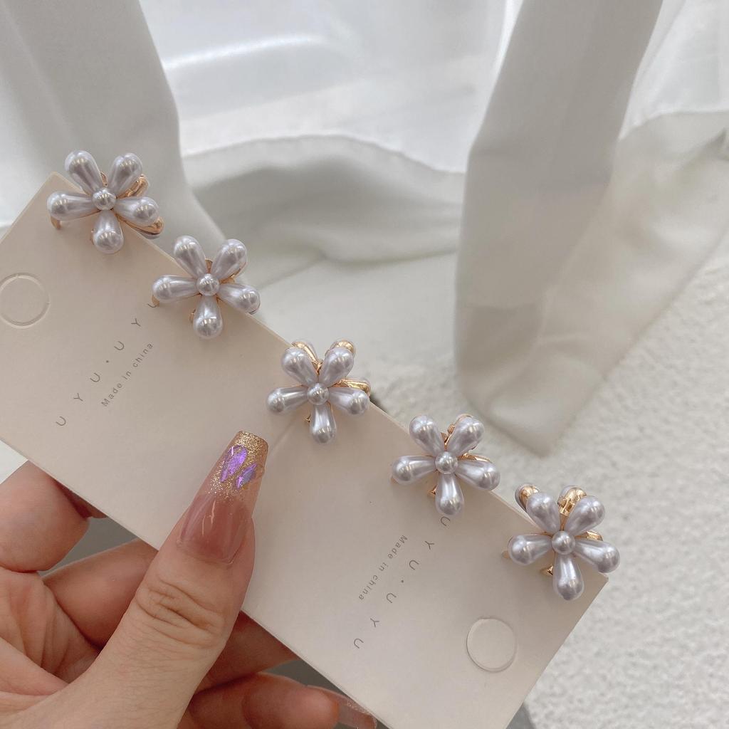 Pearl Flower Princess Hair Clip for Girls and Babies - Bangs and Side Hair Accessories