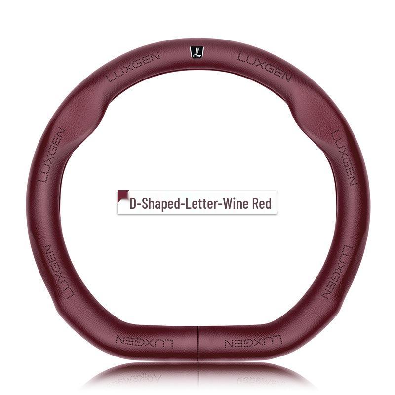 Чехол на руль из натуральной кожи Luxgen - Универсальная посадка для моделей U6, Big 7, S5, U5, 7MPV, Na 5, Rui 3