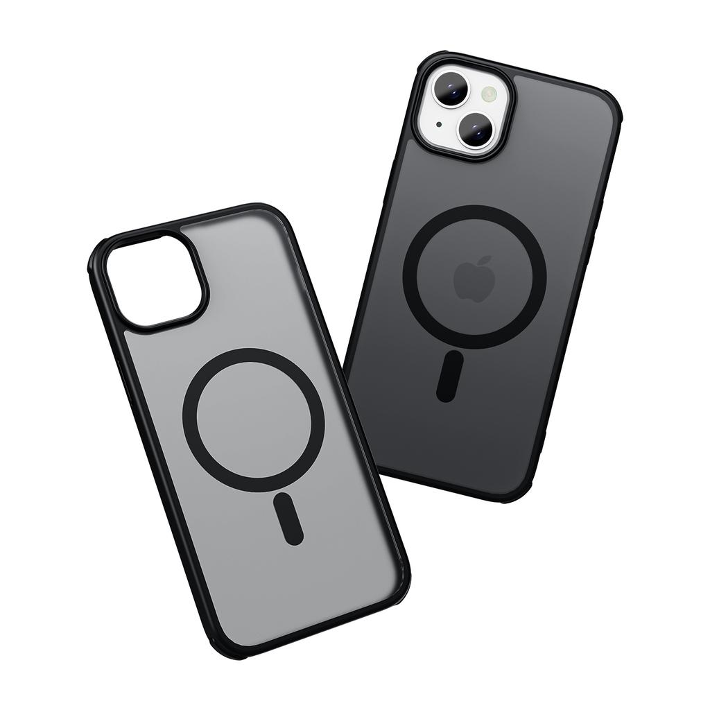 For iPhone 15 Plus Case Compatible with MagSafe TPU+PC Skin-Touch Phone Cover